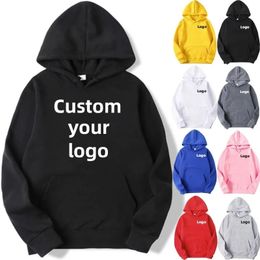 Men and Women DIY Printed Hooded Sweatshirt Loose Pullover Spring Autumn Winter Cotton Customise your Hoodie S-3XL 240102