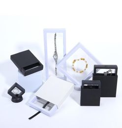 PE Thin Film Suspension Display Boxes Storage Rack for Ring Necklace Bracelet Earring Packaging Box for Jewelry1848552