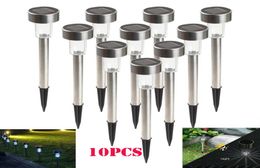 DHL LED Solar Lights Sun Lawn Light Stainless Garden Outdoor Sun Light Corridor Lamp Outdoor Garden Lamp Solar Powered Coloured Sol8142069