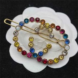 18% OFF Duck beak antique home made double Colour rhinestone clip brass material fashionable one line hair