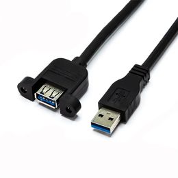 USB 3.0 male to female extension cable with ear fixed baffle, USB extension cable, high-speed fast charging