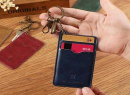 Business ID Bank Credit Card Case Cover Holder Keychains Keyrings Identity Badge With Keychain Key Ring Chain 20219694684