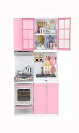 children039s Kitchen Toys Xmas Gift Mini Kids Kitchen Pretend Play Cooking Set Cabinet Stove Girls Toy for kids gift high quali1845690