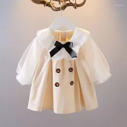 Girl Dresses 2024 Autumn Baby Clothes Kids Girls One-piece PDD944