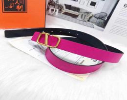 2023 Women Designer Belt Big V Letter Buckle Leather Belt Width 3CM With Suit Dress Denim Pants Belts3551896