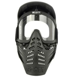 Double Layer Lens Sports airsoft paintball CS Anti fog bulletproof goggle full face mask visor8177612