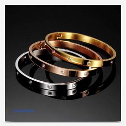 Car tires's Bracelet Womens Fashion 18K Rose Gold for Women with Colourful and Diamond Lovers Titanium Steel Mixed Batch Simple High end With Original Box