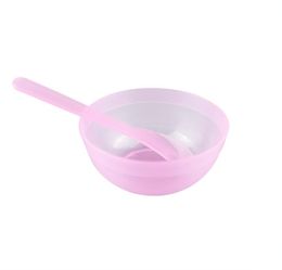 Plastic 2 in 1 Makeup Beauty Mask Bowls 5 Colours Facial Bowl DIY Tools for Face Masks WITH spoonSkin Care5513267