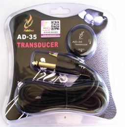 Adeline AD35 Mini Sound Pickup Piezo Transducer Contact MIC For Acoustic Guitar ukulele Violin Viola Cello Banjo no drilling4637758