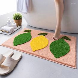 Bath Mats Anti-slip Latex Bottom Floor Mat Plush Bathroom Toilet Water Absorption Kitchen Living Room Foot Pad Bedroom Carpet