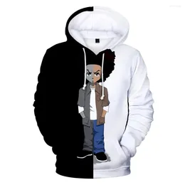 Men's Hoodies 2024 The Boondocks 3D Long Sleeve Sweatshirt Hoodie Women Casual Harajuku Streetwear Unisex Oversized Clothes