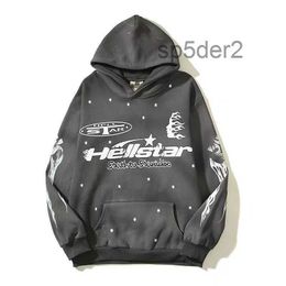 Hoodies Designer Hoodie Spider Mens Boys Cool New Product Sky Blue Pure Cotton Sweater Hellstar Fashion Stand Collar E91M TLUT