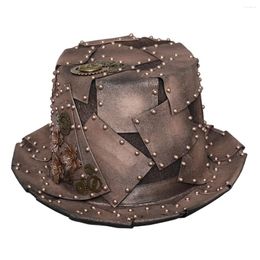 Party Supplies Handmade Steampunk Top Hat Men Women Painted Gothic Fedora