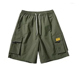 Men's Shorts Multi Pocket Mens Cargo Streetwear Military Summer Hip Hop Fashion Harajuku Short Pants