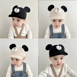 Ball Caps Cute Bear Baby Peaked Cap Spring And Autumn Super Hat Soft Brim Infant Boys Girls Baseball