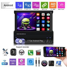 7 Inch 1 Din Telescopic Screen Car GPS Navigator Android 91 Radio Allinone Big Screen Navigation Palm Car Full Touch4766585