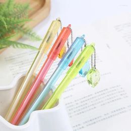 Pieces Lytwtw's Stationery Officel School Supplies Leaf Gem Pendant Gel Pen Cute Kawaii Creative Lovely Sweet Pens