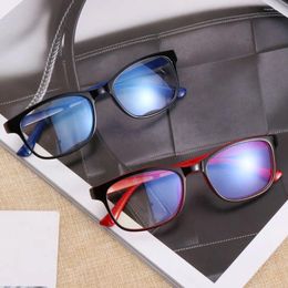 Sunglasses Eyewear Square Clear Lens With Blue Film Flat Mirror Reading Glasses Computer Eyeglasses Frames