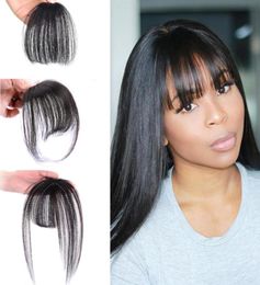 Fashion One Piece Hair Clip in Hair Bangs Full Fringe Hair Extensions For Women 5 Colors34650514079707