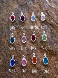 12Pcs Whole set Birthstone Dangle Pendant Charm for Personalised Necklace Bracelet Earring Jewellery Making1208195