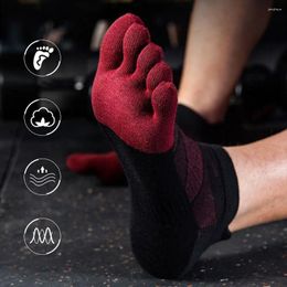 Sports Socks Anti-slip Male Running Cotton Winter Autumu Each Toe Tube Five Finger Men Sport Short