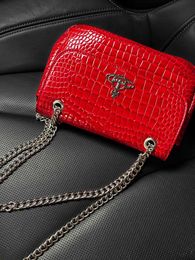 16% OFF Designer bag New Western Empress Dowager Saturn Fashionable and Versatile Crocodile Pattern Chain Mini Luxury One Shoulder Crossbody Bag