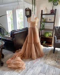 Casual Dresses Bridal Boudoir Gown Tulle Illusion Sexy Long Suit Custom Dress Po Shoot