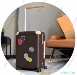 10A Travel Suitcase Designer Luggage Original leather Pull rod Universal wheel draw-bar