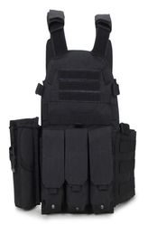 Tactical 6094 Molle Vest Combat Body Armour Vest Army Paintball Wargame Plate Carrier Hunting Accessories3890100