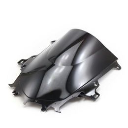Motorcycle Clear Black Double Bubble Windscreen Windshield ABS Fit For Yamaha YZF-R1 YZF R1M R1S 2015-2019