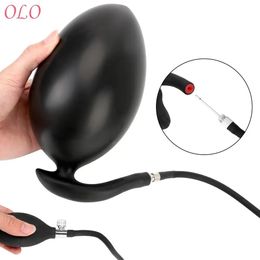 Expandable Dildo Pump Butt Plug Dilator Inflatable Anal Adult Products Prostate Massager Sex Toys for Women 240102