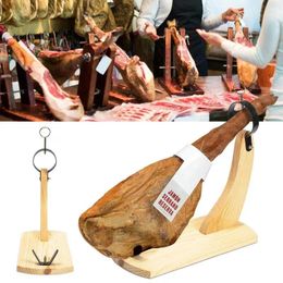 Kitchen Storage Ham Holder Portable Durable Non Slip Pads Cutter Rack Prosciutto Spanish Carving Beautiful Stand For Home