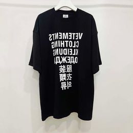 Men s T shirts Good Quality Vetements Fashion Shirts Men Seven Languages Vintage Women T Shirt Oversized Tee Mens Cloing G cheap loe iffcoat