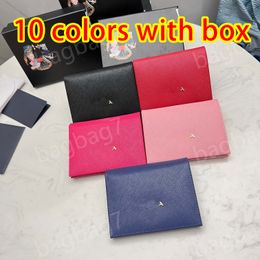 Designer 10A Saffiano Wallets leather Wallet Purse Card Holder Notes Money Purses Luxury Designer Saffiano Cardholder Key Coin Purses Womens Mens bags with box