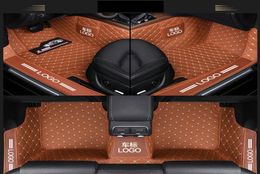 Custom Fit Car Floor Mats Specific Waterproof PU Leather ECO friendly Material For Vast of Car Model and Make 3 Pieces Full set Wi8864574