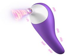 Oral Sex Sucking Vibrator for Women 7 Speeds Vibrating Nipple Clit Sucker Suction Clitoris Stimulator Erotic Sex Toys for Women Y21454183