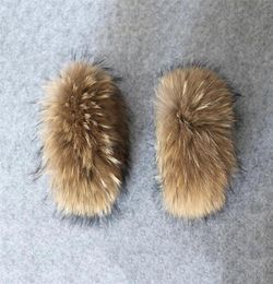 Fingerless Gloves 100 Real Genuine High Quality Raccoon Fur Cuffs 30cm Women Hand Arm Warmers L713846768