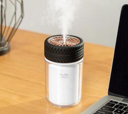 250ml Tyre USB Air Humidifier Ultrasonic Aroma Diffuser Car Mist Maker with 7 Colours Night Lamps Mini Office Air Purifier6191420