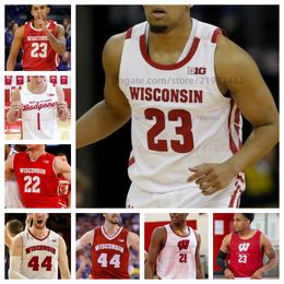 Customzied Tyler Wahl Wisconsin Badgers basketball jersey Custom Any Name Number Men Women Youth Jerseys ALL STITCHED Isaac Gard John Blackwell Ross Candelino