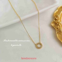Pendant Necklace Tie Home Collar Chain Designer Jewelry Tifannissm Korean design feeling shell pendant female internet