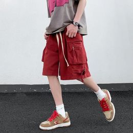 Men's Shorts 2024 Arrivals Fashion Men Cargo Straight Loose Cotton Mans Short Trousers Bottoms Plus Size 48 50 AYG227