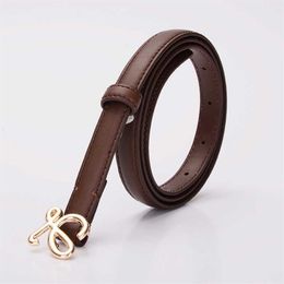 TopSelling fashion women's real cow leather pants belts Classic luxury girl's simple and versatile Korean version with s287a