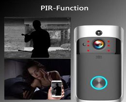 Smart WiFi Video Doorbell Camera Visual Intercom Night Vision IP Eye Door Bell Door Phone Wireless Home Security Camera 720P206H206067881