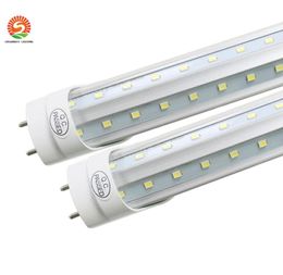 T8 LED Tube Light g13 2 pin 8ft 6FT 5FT 4FT V Shape Double Glow Light For cooler door AC85265 led shop light garage warehouse lig6821402