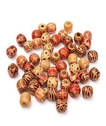 50Pcs Dreadlock Beads Dreads Wood Wooden Hair Bead Braided Ring Tube Cuff Clips For Braids Hairstyle Hair Extensions Accessories6747514
