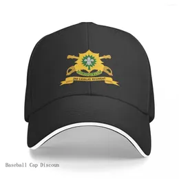 Ball Caps Army - 2nd Cavalry Regiment W Br Ribbon Baseball Cap Dad Hat Kids Custom Sun Mens Women's