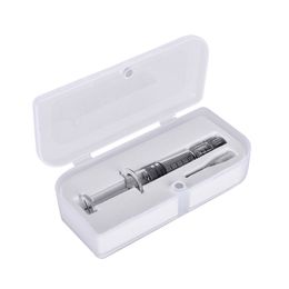 Retail Box Package Glass Syringe 1.0ml Injector for th205 m6t Disposable Cartridge Thick oil Injector Luer Lock Luer Head with Needle Accessories