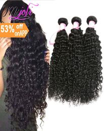 9A Deep Wave 3Bundles Brazilian Human Hair Weaves 100 Unprocessed Human Hair Extensions Brazilian Human Hair Weave Bundles Wholes1290440