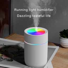 Humidifiers Mini Car Air Humidifier Portable Air Freshener With LED Night Light USB Power Oil Diffuser For Car Interior Accessories