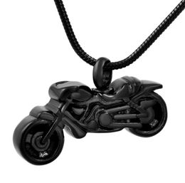 IJD8605 316L Stainless Steel Vintage Motorcycle Biker Pendant Cremation Jewellery Keepsake Memorial Urn Necklace for Ashes1003384